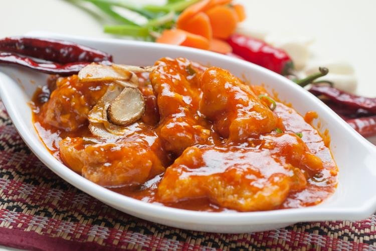 Sliced Fish in Butter Infused Garlic Chilli Sauce